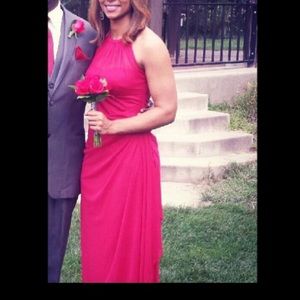 Red Floor length dress